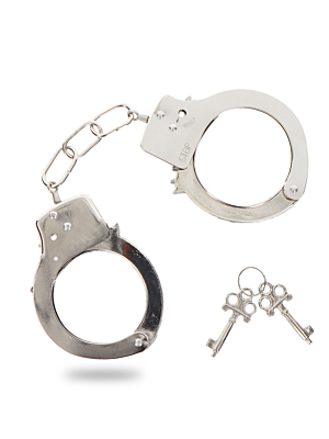 Metal Silver Handcuffs - Toy Joy 