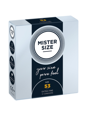 Mister Size - Pure Feel - 53 mm - 3 pack