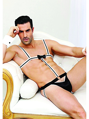 Waiter Costume White/Black