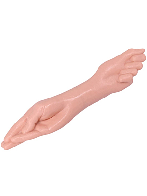 Dildo Fisting Double Hand, PVC, Natural, 36 cm