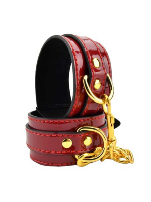 BOUND TO PLEASE RED WRIST CUFFS