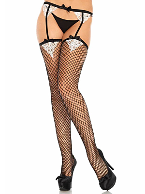 Lace & Net Garterbeltstocking