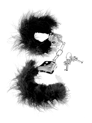 FF FEATHER LOVE CUFFS BLACK