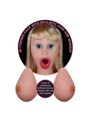 Ρεαλιστική ξανθιά κούκλα σεξ - Silicone Boobie Super Love Doll