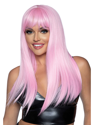 Leg Avenue - Long straight bang wig - Pink
