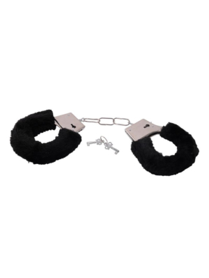 Handcuffs with faux fur black