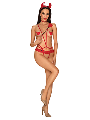 OBSESSIVE - EVILIA TEDDY RED L/XL