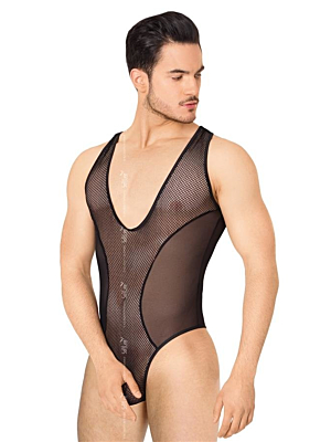 Body suit for men 4609 - Black M / L