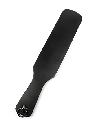 Hidden Desire Masters Real Leather Spanking Paddle - Black