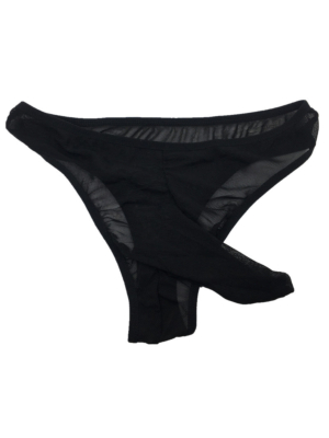 Men's Elastic Mesh Panty Black