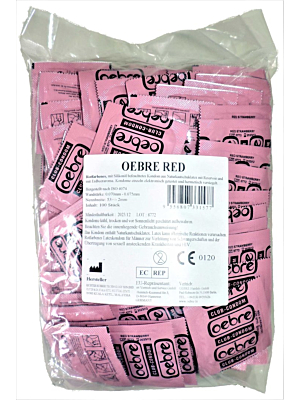 High Quality German Condoms OEBRE RED with strawberry aroma 100pcs