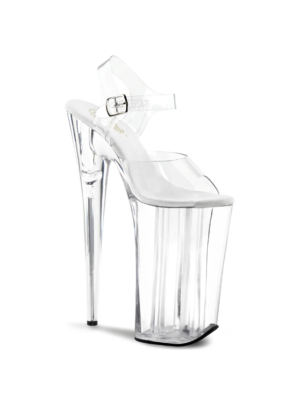 Pleaser skyscraper high heels ankle strap sandal 25.5cm clear Beyond-008-40