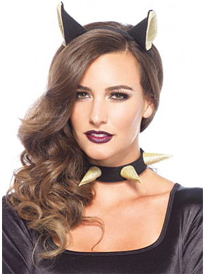 Bad Kitty Hairband & Choker