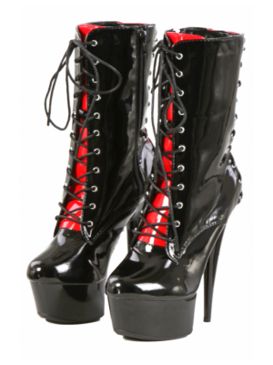 Vinyl ankle boots 43
