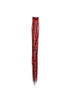 Aprox. 40cm Red Leopard Print Hair Highlights/ Extensions