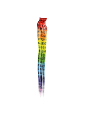 Aprox. 40cm Rainbow Leopard Print Hair Highlights/ Extensions