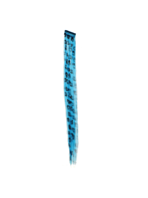 Aprox. 40cm Turquoise Leopard Print Hair Highlights/ Extensions