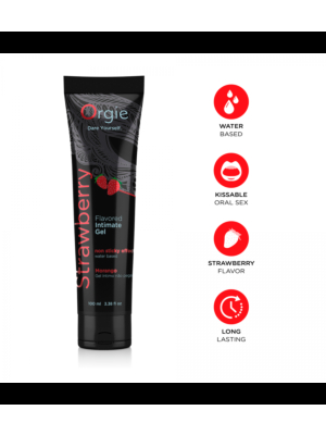 Lube Tube Flavoured Personal Lubricant Strawberry 100ml - Orgie